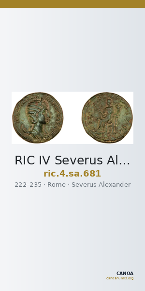 RIC IV Severus Alexander 681 — CANOA