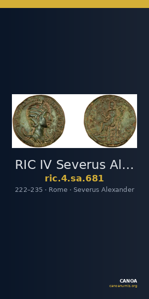 RIC IV Severus Alexander 681 — CANOA