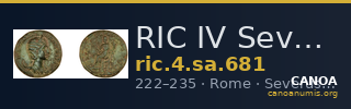 RIC IV Severus Alexander 681 — CANOA