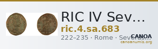 RIC IV Severus Alexander 683 — CANOA