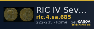 RIC IV Severus Alexander 685 — CANOA
