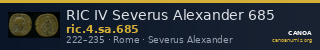 RIC IV Severus Alexander 685 — CANOA