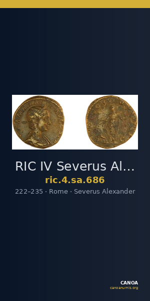 RIC IV Severus Alexander 686 — CANOA