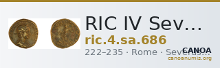 RIC IV Severus Alexander 686 — CANOA