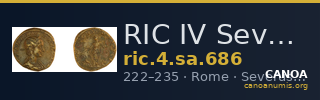 RIC IV Severus Alexander 686 — CANOA