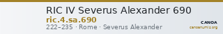 RIC IV Severus Alexander 690 — CANOA