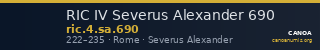 RIC IV Severus Alexander 690 — CANOA
