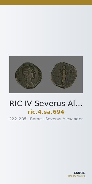 RIC IV Severus Alexander 694 — CANOA