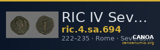 RIC IV Severus Alexander 694 — CANOA
