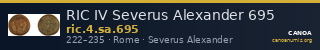 RIC IV Severus Alexander 695 — CANOA