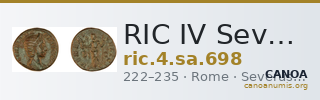 RIC IV Severus Alexander 698 — CANOA