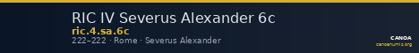 RIC IV Severus Alexander 6c — CANOA
