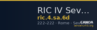 RIC IV Severus Alexander 6d — CANOA