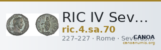 RIC IV Severus Alexander 70 — CANOA