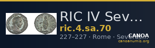 RIC IV Severus Alexander 70 — CANOA
