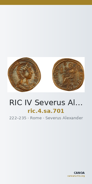 RIC IV Severus Alexander 701 — CANOA