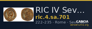 RIC IV Severus Alexander 701 — CANOA