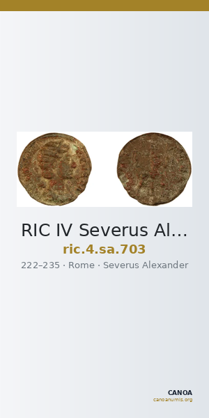 RIC IV Severus Alexander 703 — CANOA