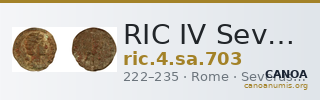 RIC IV Severus Alexander 703 — CANOA