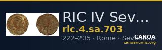 RIC IV Severus Alexander 703 — CANOA