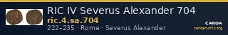 RIC IV Severus Alexander 704 — CANOA