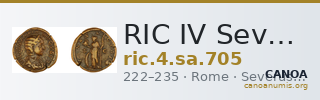 RIC IV Severus Alexander 705 — CANOA
