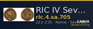 RIC IV Severus Alexander 705 — CANOA