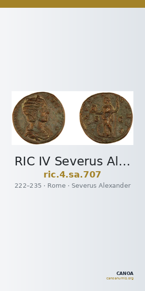 RIC IV Severus Alexander 707 — CANOA