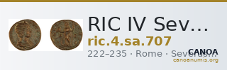 RIC IV Severus Alexander 707 — CANOA