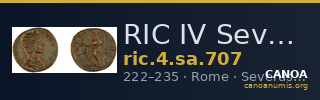 RIC IV Severus Alexander 707 — CANOA