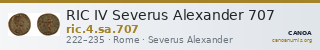 RIC IV Severus Alexander 707 — CANOA