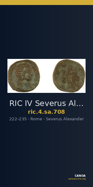 RIC IV Severus Alexander 708 — CANOA