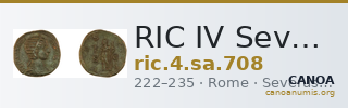 RIC IV Severus Alexander 708 — CANOA