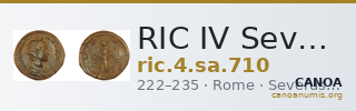 RIC IV Severus Alexander 710 — CANOA