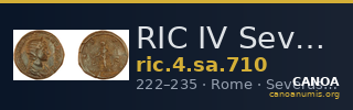 RIC IV Severus Alexander 710 — CANOA