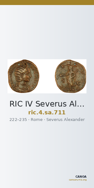 RIC IV Severus Alexander 711 — CANOA