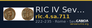 RIC IV Severus Alexander 711 — CANOA