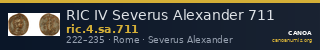 RIC IV Severus Alexander 711 — CANOA