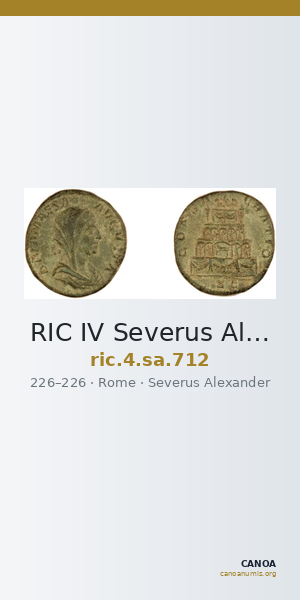 RIC IV Severus Alexander 712 — CANOA
