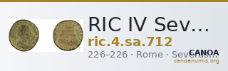 RIC IV Severus Alexander 712 — CANOA