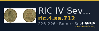 RIC IV Severus Alexander 712 — CANOA