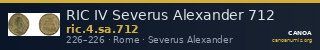 RIC IV Severus Alexander 712 — CANOA