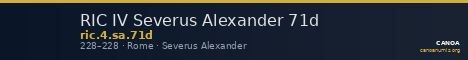 RIC IV Severus Alexander 71d — CANOA