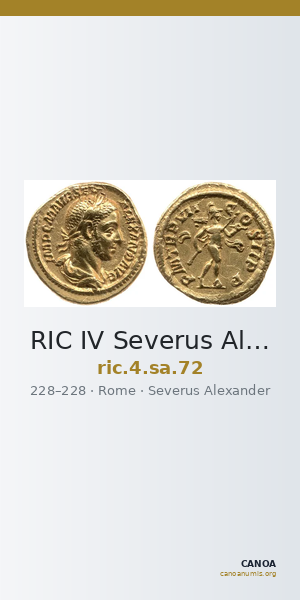 RIC IV Severus Alexander 72 — CANOA