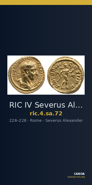 RIC IV Severus Alexander 72 — CANOA