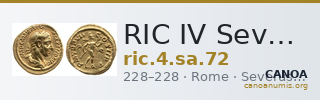 RIC IV Severus Alexander 72 — CANOA