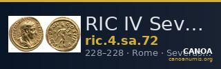 RIC IV Severus Alexander 72 — CANOA