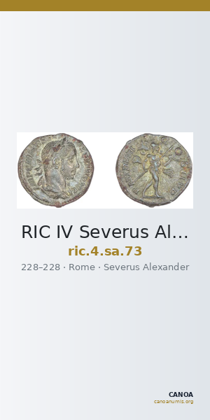 RIC IV Severus Alexander 73 — CANOA