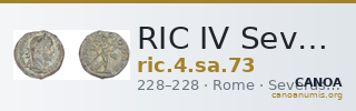 RIC IV Severus Alexander 73 — CANOA