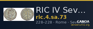 RIC IV Severus Alexander 73 — CANOA